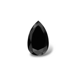 5.59 Carat Black Pear Diamond