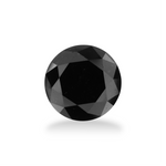 3.97 Carat Black Round Diamond