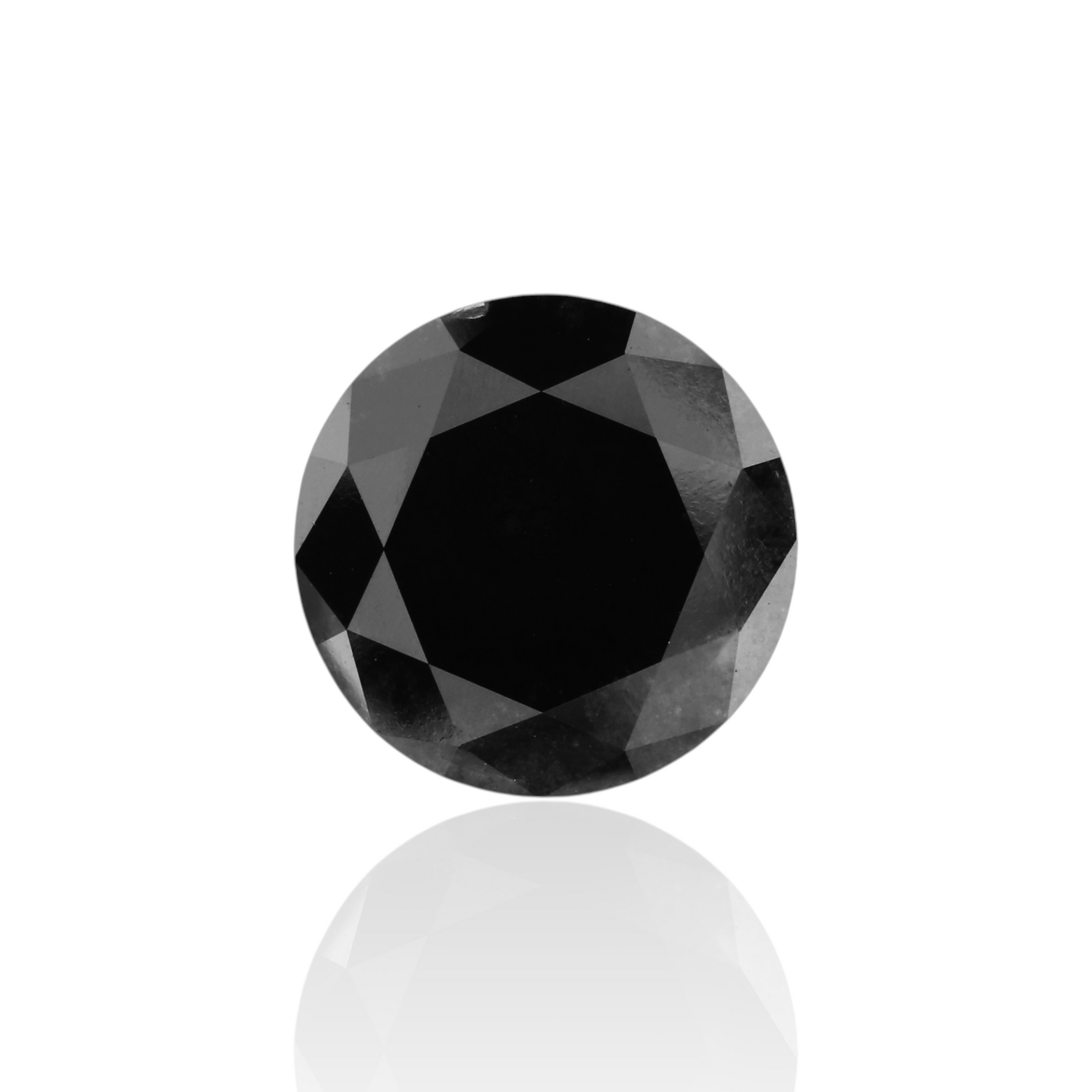 4.03 Carat Black Round Diamond