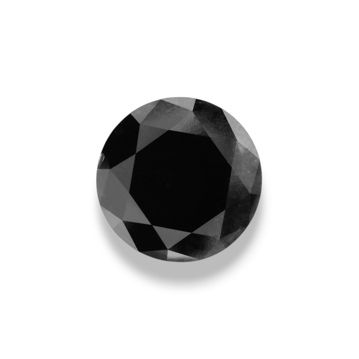 4.03 Carat Black Round Diamond