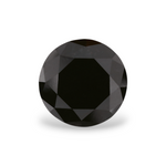 1.99 Carat Natural Black Round Diamond GIA