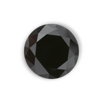 1.39 Carat Natural Black Round Diamond GIA