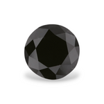 1.08 Carat Natural Black Round Diamond GIA