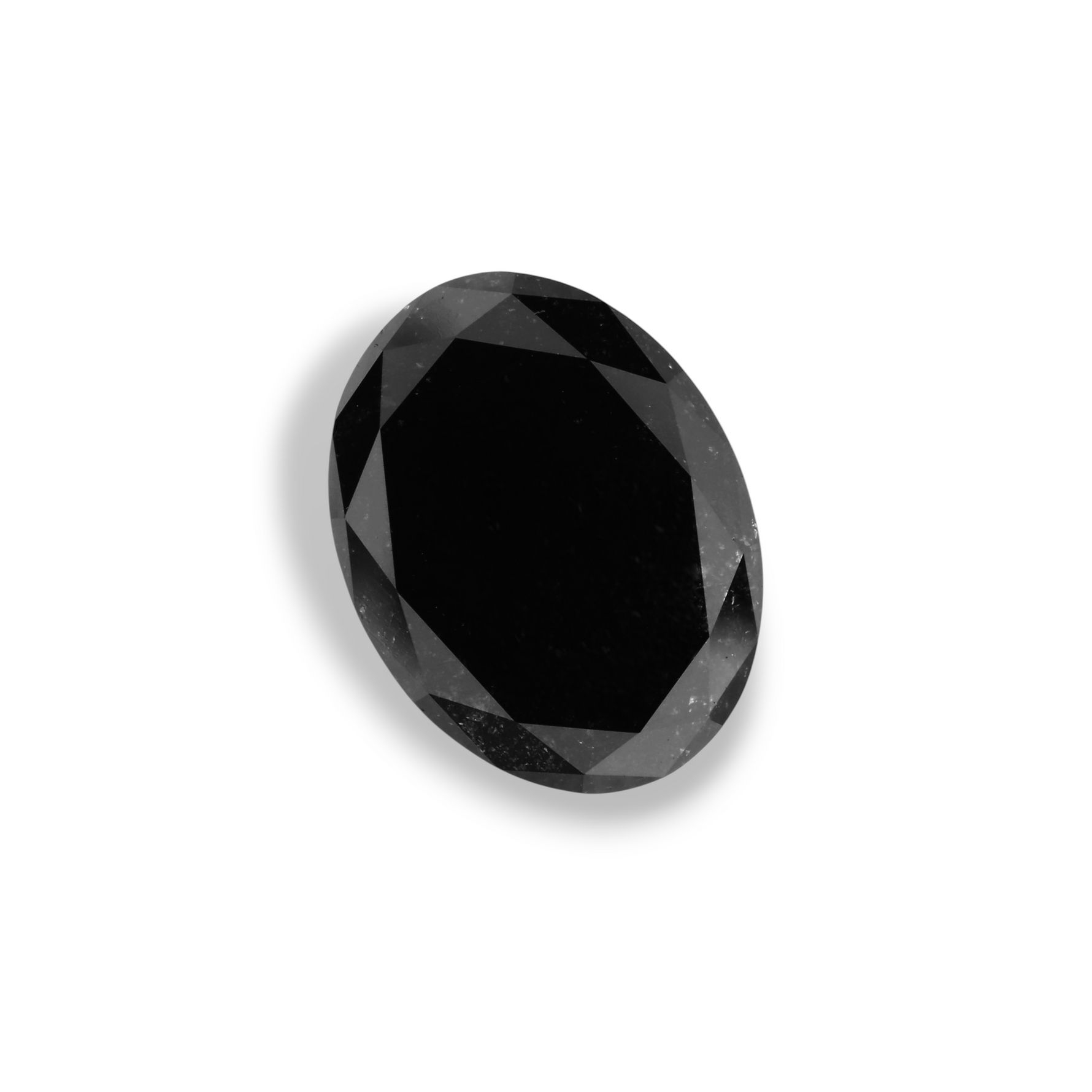 5.17 Carat Black Oval Diamond