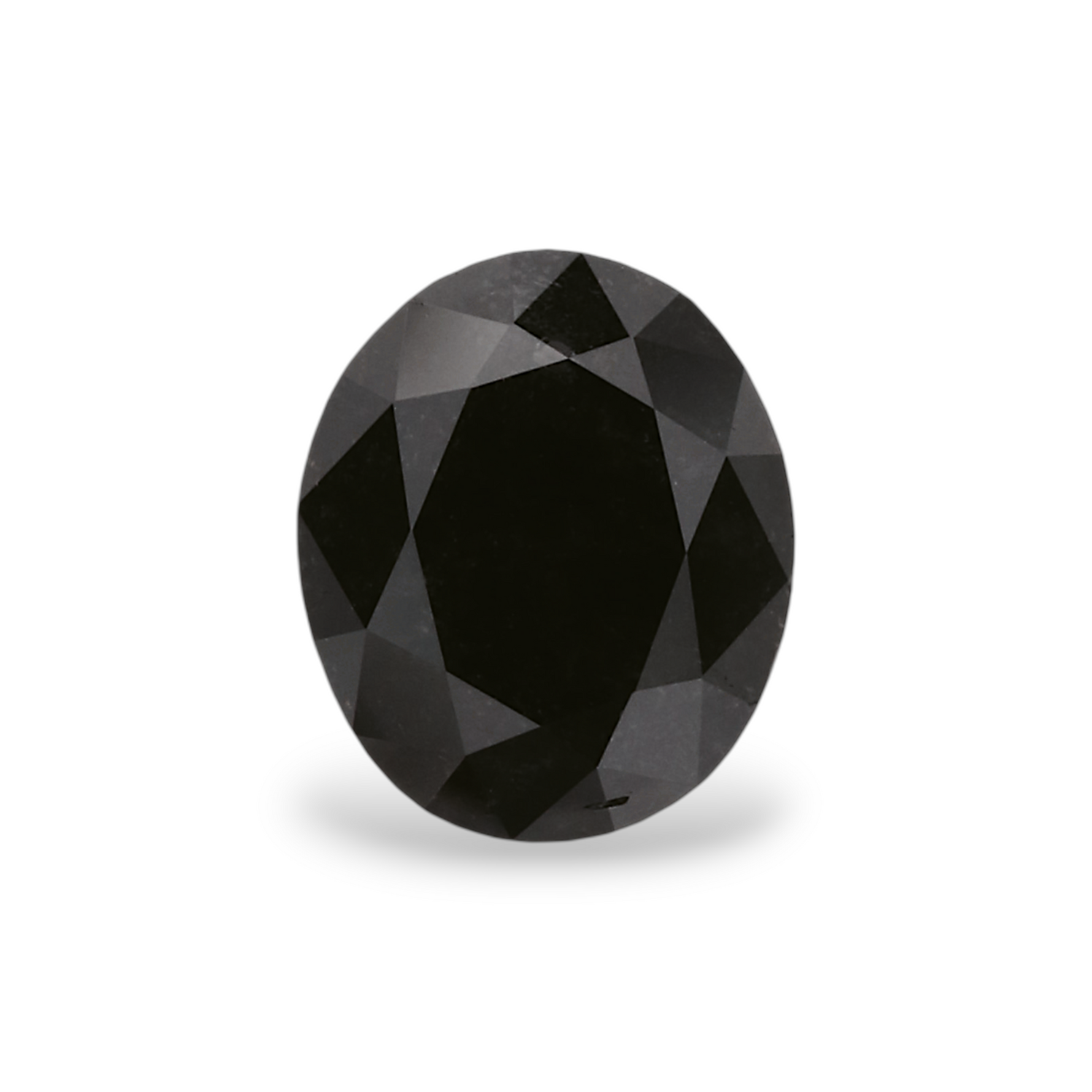 1.17 Carat Natural Black Oval Diamond GIA
