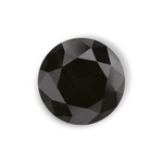 1.09 Carat Natural Black Round Diamond GIA