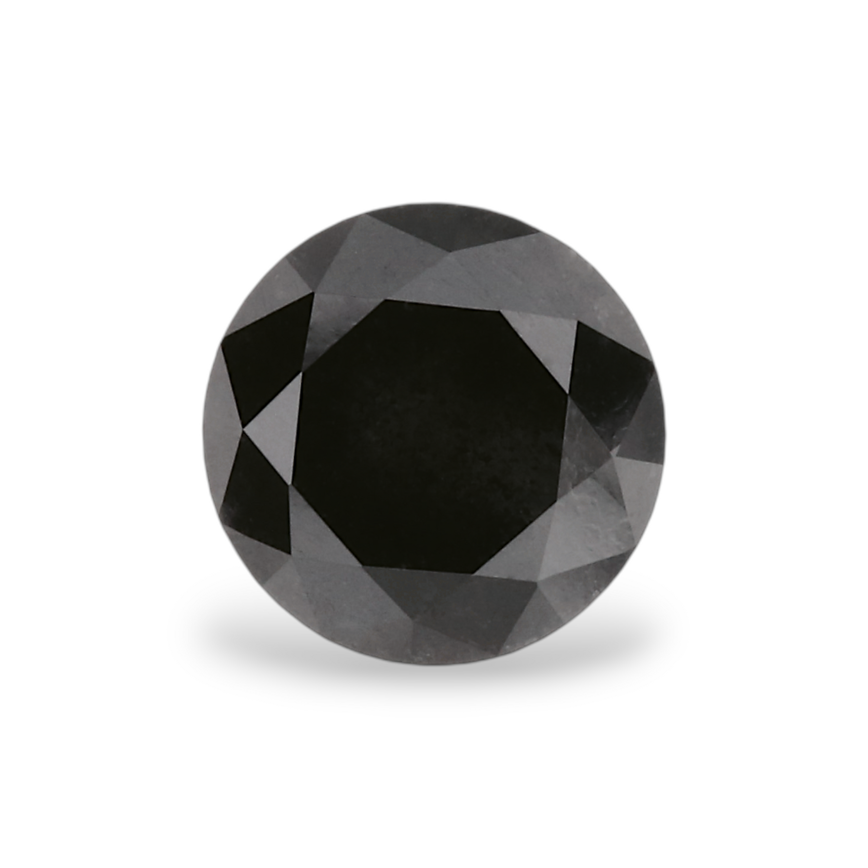 1.04 Carat Natural Black Round Diamond GIA