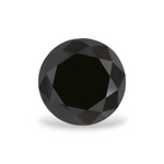 1.27 Carat Natural Black Round Diamond GIA