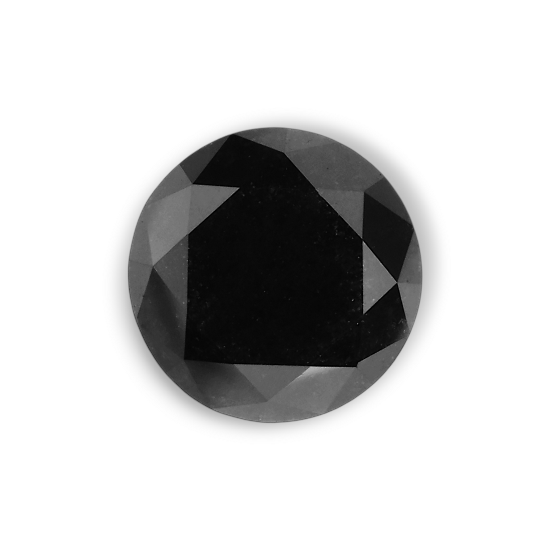 1.06 Carat Natural Black Round Diamond GIA
