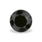 1.48 Carat Natural Black Round Diamond GIA
