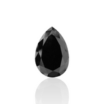 7.55 Carat Black Pear Diamond