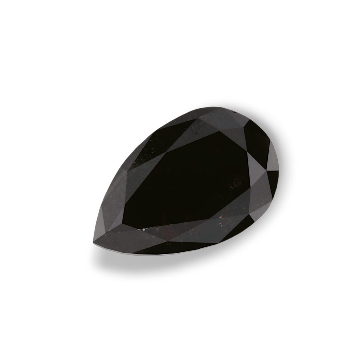 1.78 Carat Natural Black Pear Diamond GIA