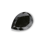 1.35 Carat Natural Black Pear Diamond GIA