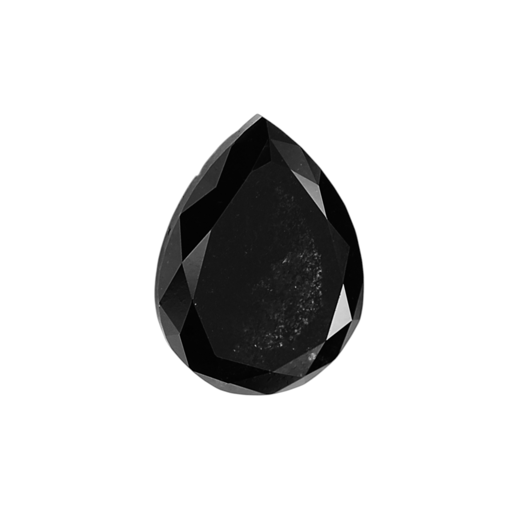 1.98 Carat Black Pear Diamond
