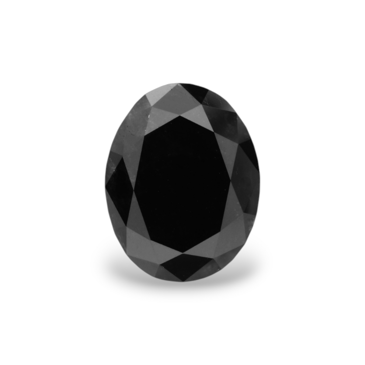 2.59 Carat Natural Black Oval Diamond GIA