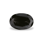 1.67 Carat Natural Black Oval Diamond GIA