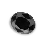 1.3 Carat Natural Black Oval Diamond GIA