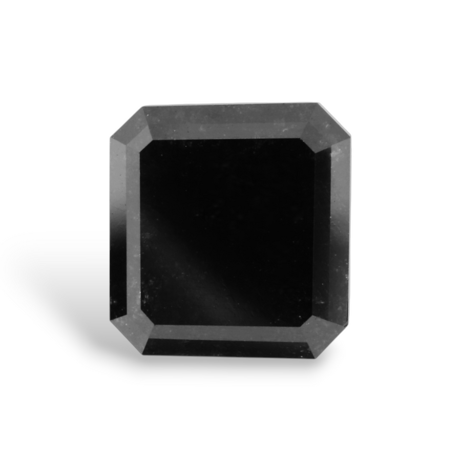 2.71 Carat Natural Black Emerald Diamond GIA