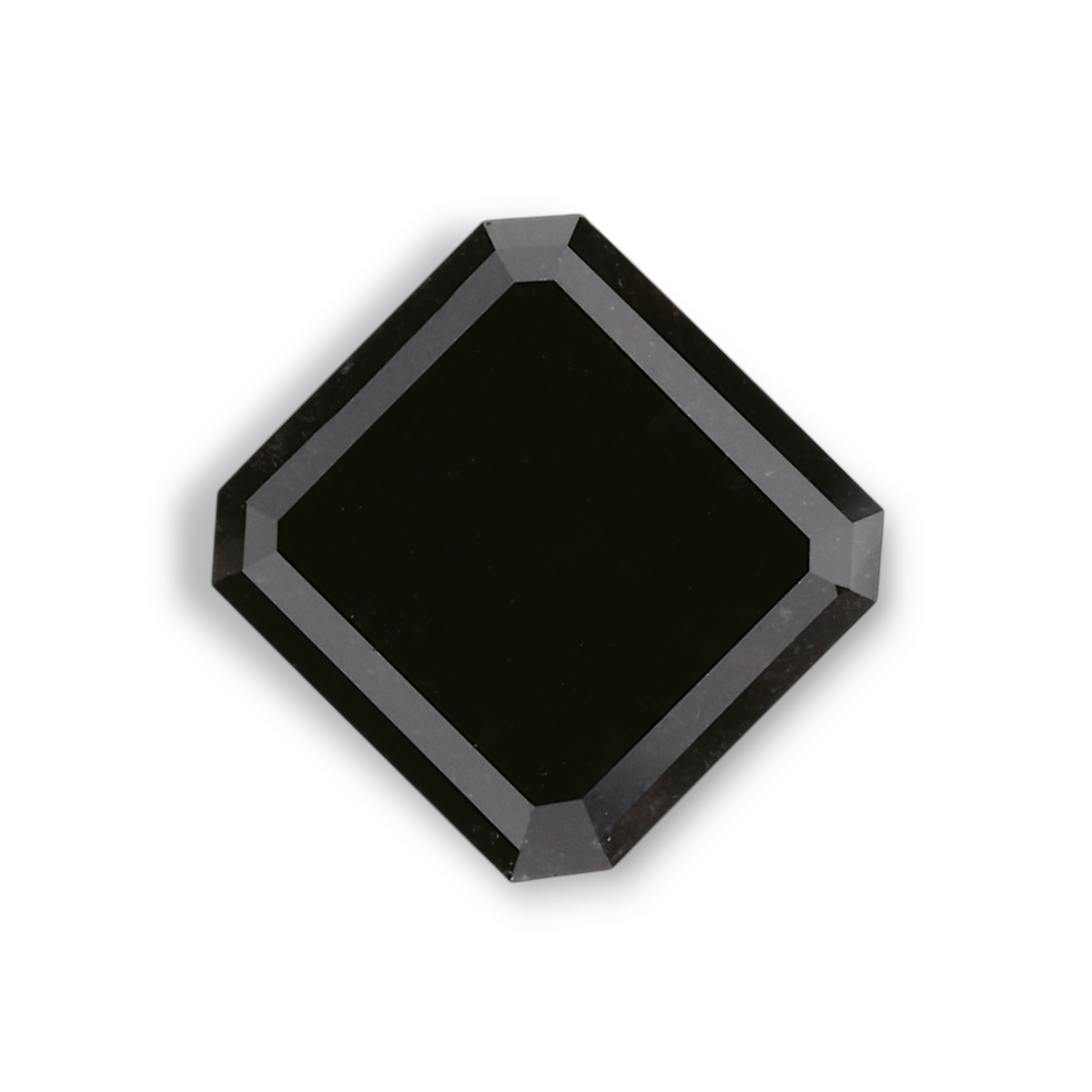 1.58 Carat Natural Black Emerald Diamond GIA