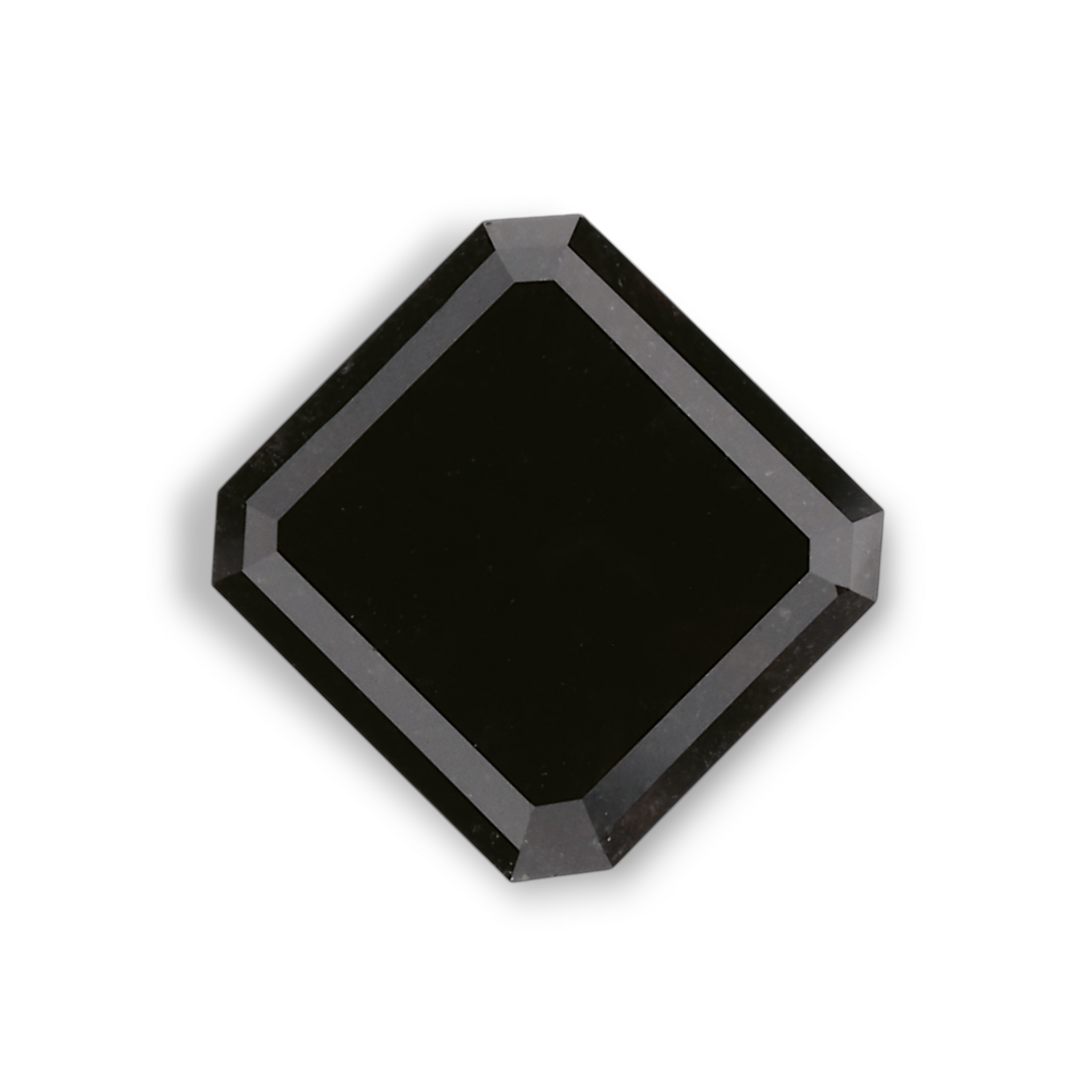 1.58 Carat Natural Black Emerald Diamond GIA