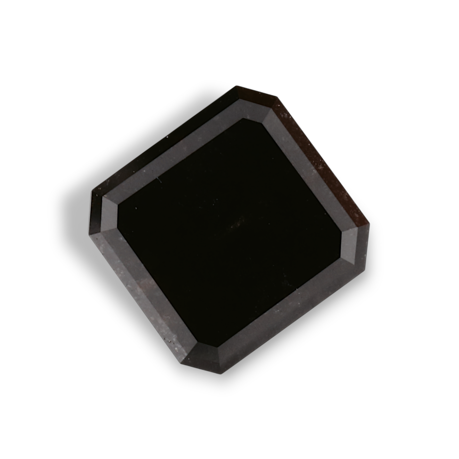 1.72 Carat Natural Black Emerald Diamond GIA