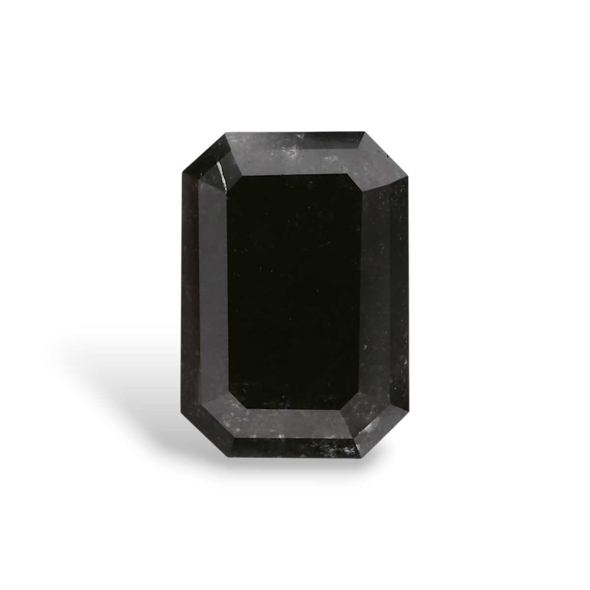 1.65 Carat Natural Black Emerald Diamond GIA