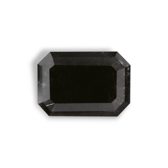1.65 Carat Natural Black Emerald Diamond GIA