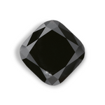 1.35 Carat Natural Black Cushion Diamond GIA