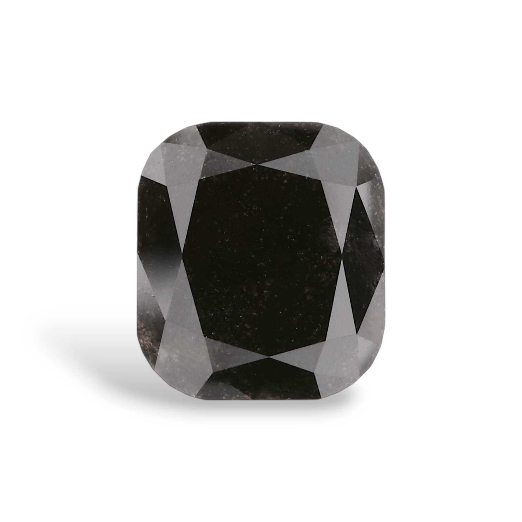 2.36 Carat Natural Black Cushion Diamond GIA