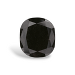 2.22 Carat Natural Black Cushion Diamond GIA