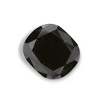2.22 Carat Natural Black Cushion Diamond GIA