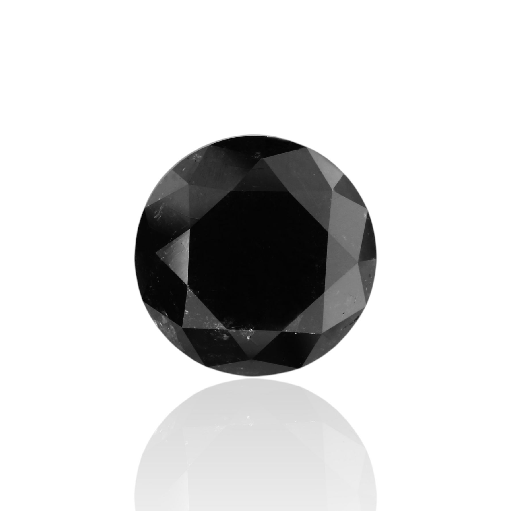 5.05 Carat Black Round Diamond