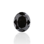 4 Carat Black Oval Diamond