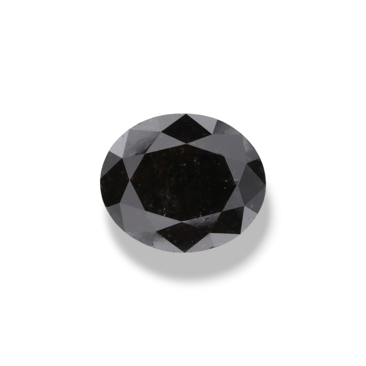 4 Carat Black Oval Diamond