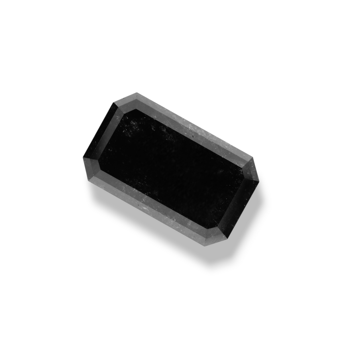 4.19 Carat Black Emerald Diamond