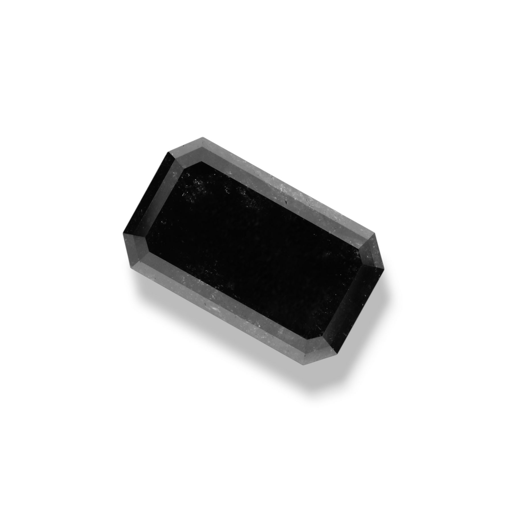 4.19 Carat Black Emerald Diamond