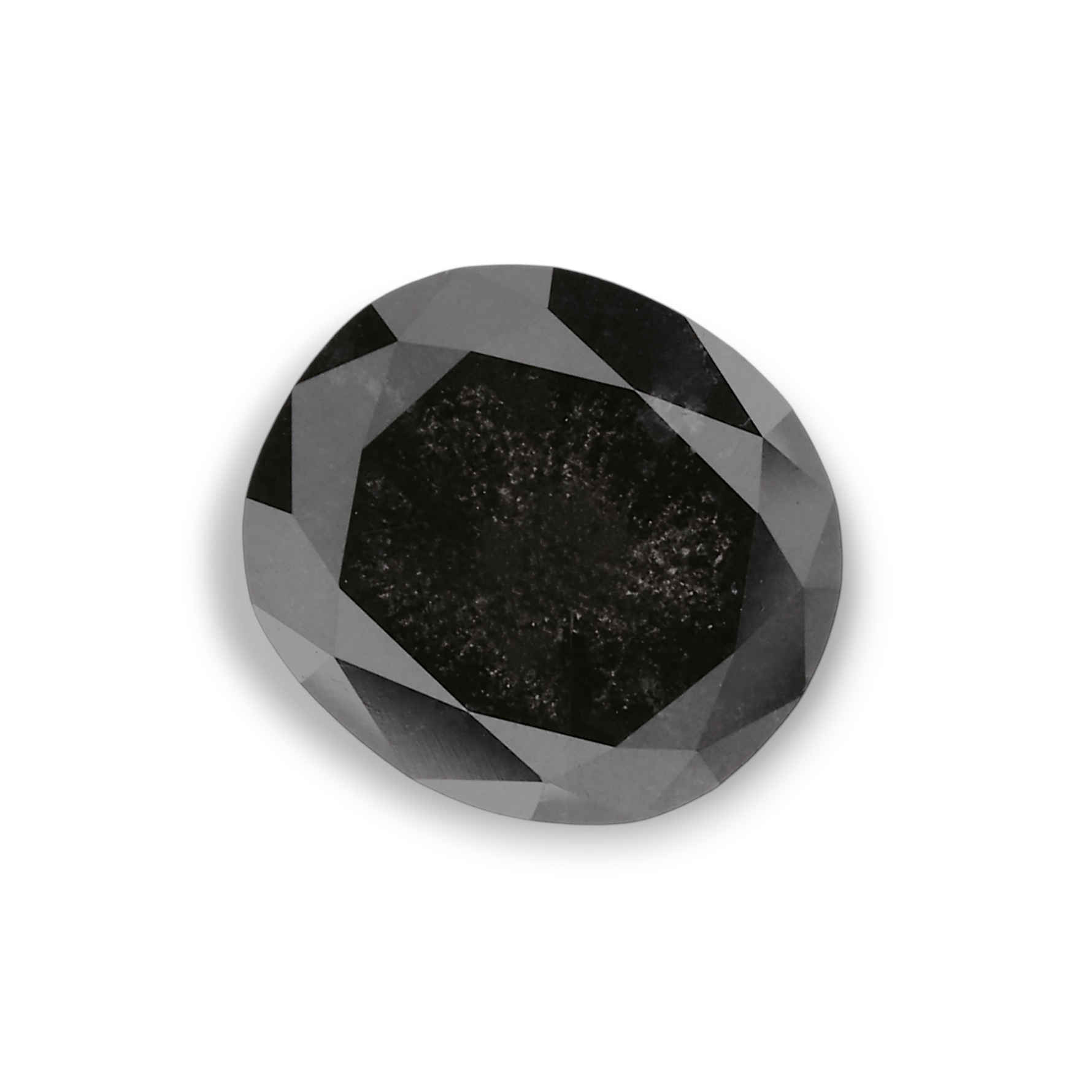 1.94 Carat Natural Black Oval Diamond GIA