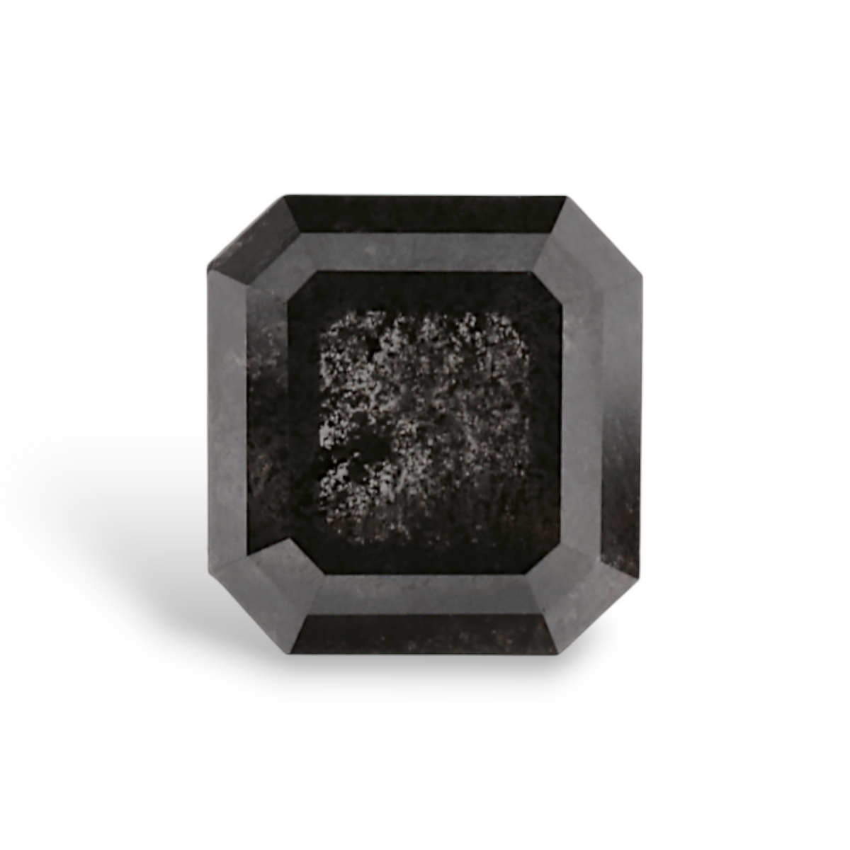 0.92 Carat Natural Black Emerald Diamond GIA