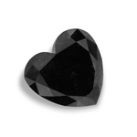 1.42 Carat Natural Black Heart Diamond GIA