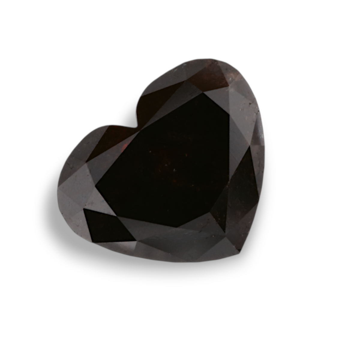 1.86 Carat Natural Black Heart Diamond GIA