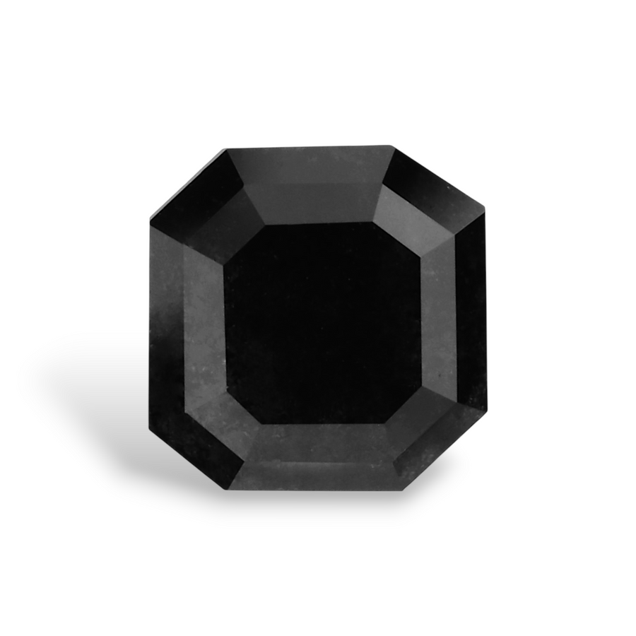 1.28 Carat Natural Black Emerald Diamond GIA
