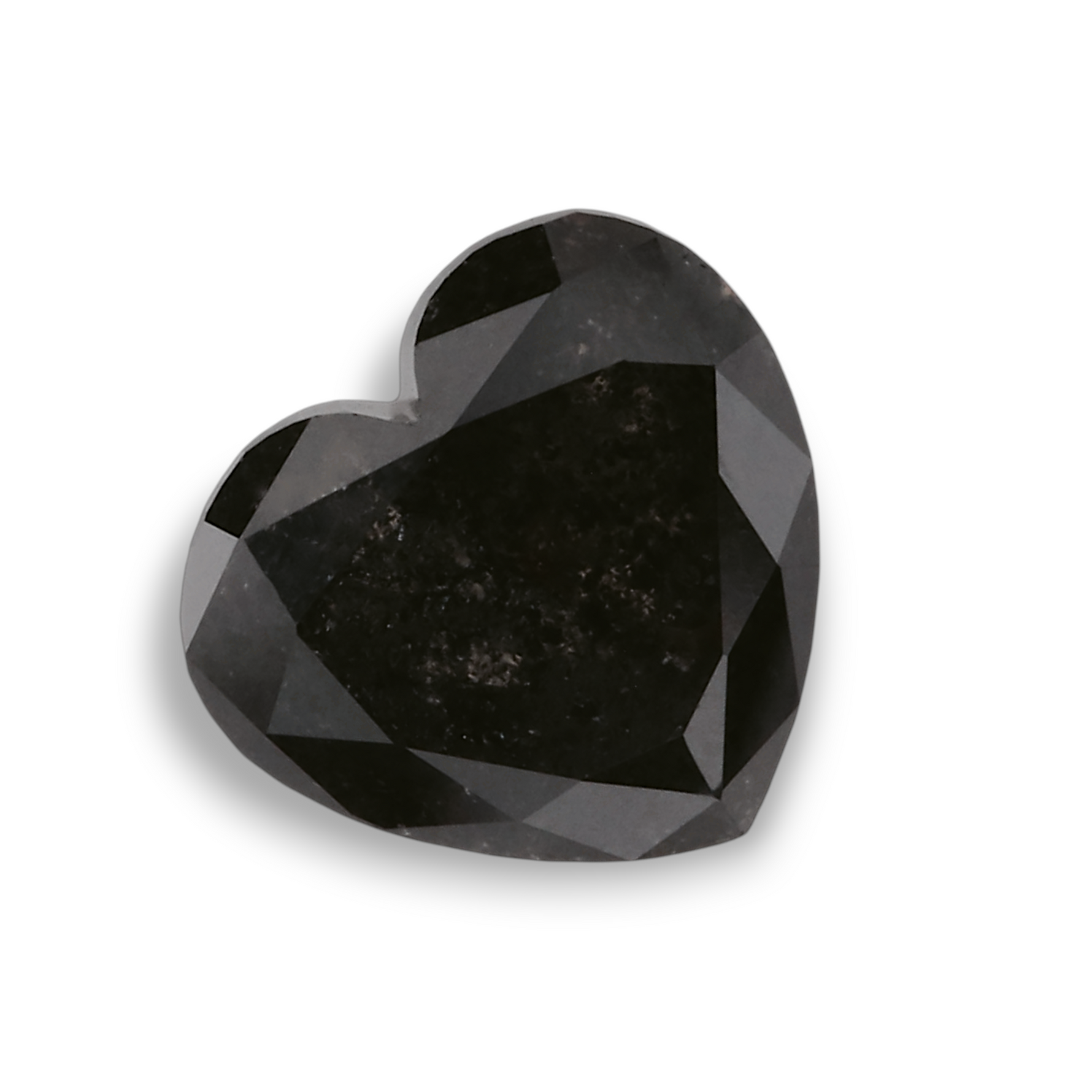 1.14 Carat Natural Black Heart Diamond GIA