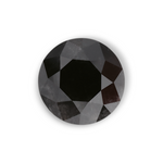 1.22 Carat Natural Black Round Diamond GIA