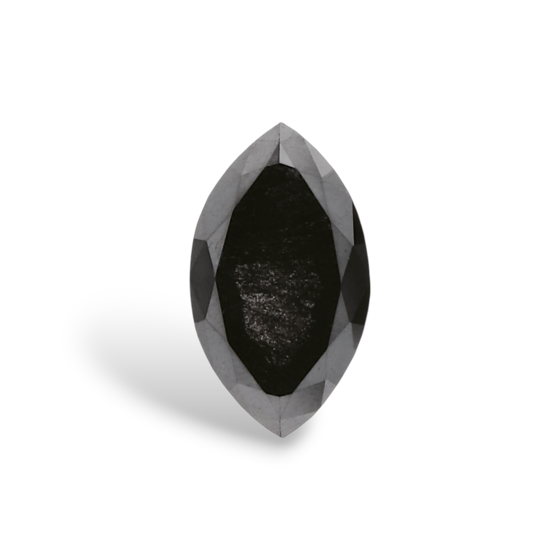 0.55 Carat Natural Black Marquise Diamond GIA