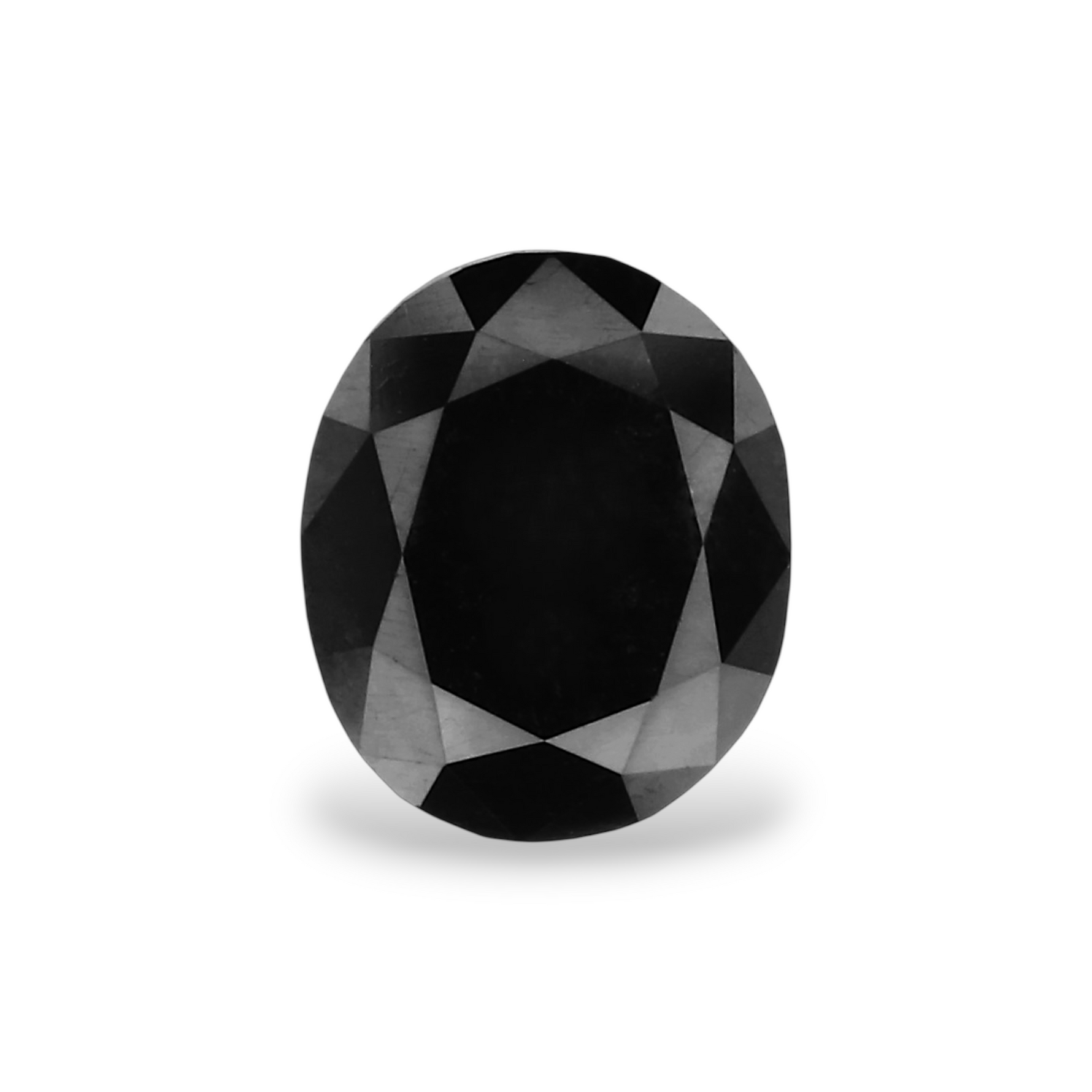 0.9 Carat Natural Black Oval Diamond GIA