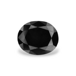 0.9 Carat Natural Black Oval Diamond GIA