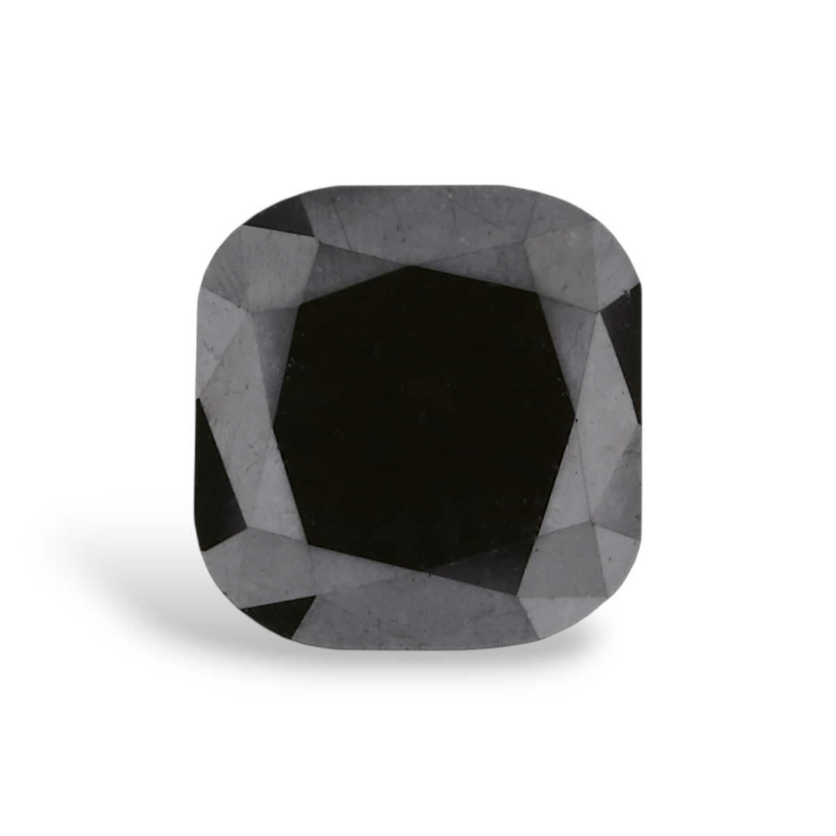 0.7 Carat Natural Black Cushion Diamond GIA