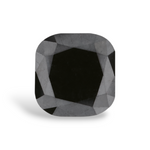0.7 Carat Natural Black Cushion Diamond GIA