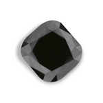 0.7 Carat Natural Black Cushion Diamond GIA