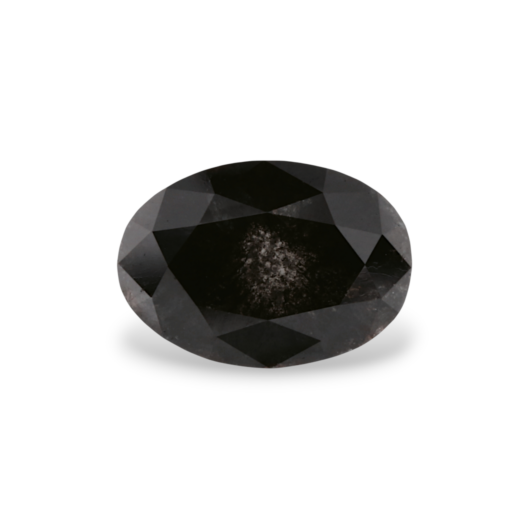 1.88 Carat Natural Black Oval Diamond GIA